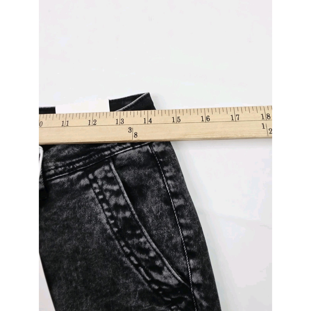 Disclosure Black Acid Wash Denim Cargo Pants Wide Leg Women's Size 7 - Picture 4 of 6